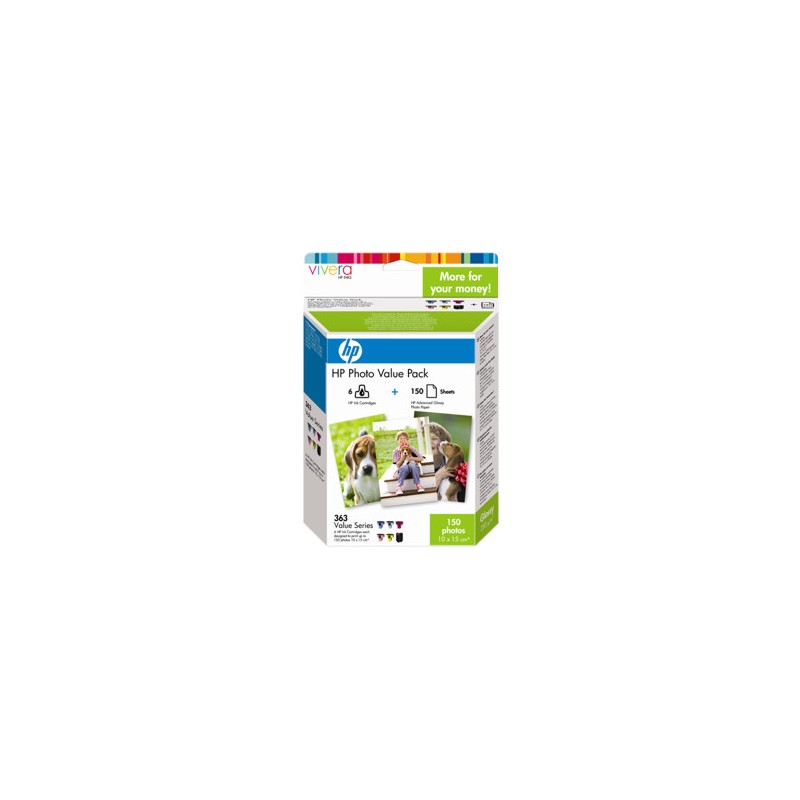 HP VALUE PACK NERO / CIANO / MAGENTA / GIALLO / CIANO (CHIARO) / MAGENTA (CHIARO) Q7966EE 363 SET FOTOGRAFICO, 150 PG. 1 HP VALUE PACK NERO / CIANO / MAGENTA / GIALLO / CIANO (CHIARO) / MAGENTA (CHIARO) Q7966EE 363 SET FOTOGRAFICO, 150 PG. 1