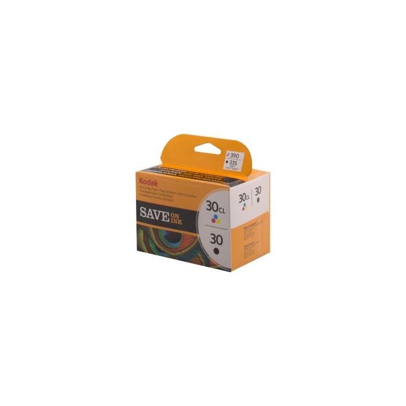 KODAK MULTIPACK NERO / DIFFERENTI COLORI 8039745 30 + 30CL PACCO DA 2, 30 BK, ~335 PAG. + 30 COL., ~390 PAG. ORIGINALE KODAK MULTIPACK NERO / DIFFERENTI COLORI 8039745 30 + 30CL PACCO DA 2, 30 BK, ~335 PAG. + 30 COL., ~390 PAG. ORIGINALE