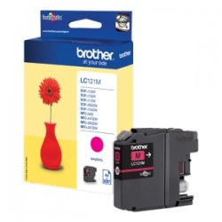 BROTHER CARTUCCIA D\'INCHIOSTRO MAGENTA LC121M LC-121 300 COPIE 3,9ML ORIGINALE