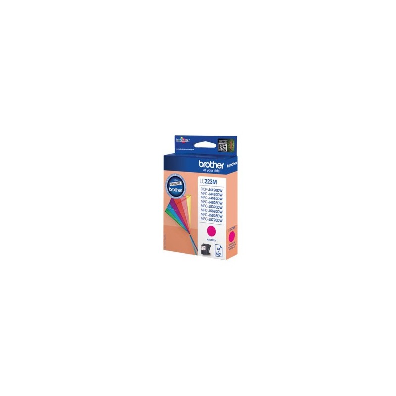 BROTHER CARTUCCIA D\'INCHIOSTRO MAGENTA LC223M LC-223 550 COPIE 5,9ML ORIGINALE BROTHER CARTUCCIA D\'INCHIOSTRO MAGENTA LC223M LC-223 550 COPIE 5,9ML ORIGINALE