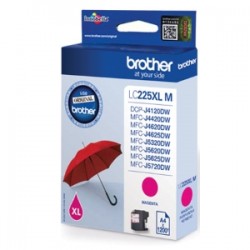 BROTHER CARTUCCIA D\'INCHIOSTRO MAGENTA LC225XLM LC-225XL 1200 COPIE 11,8ML ORIGINALE