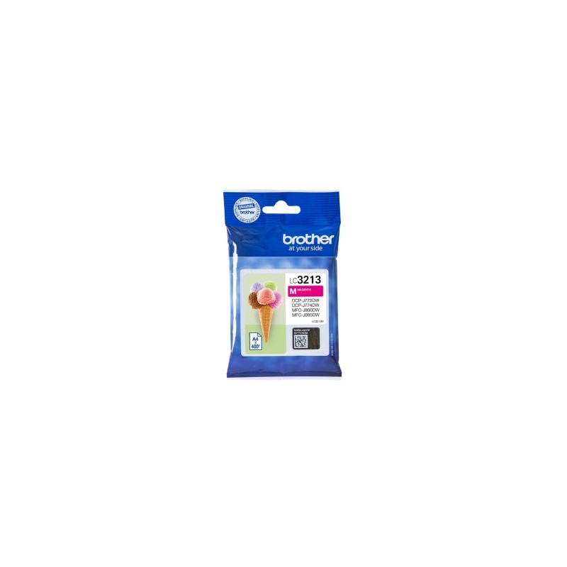 BROTHER CARTUCCIA D\'INCHIOSTRO MAGENTA LC3213M LC-3213 400 COPIE ORIGINALE BROTHER CARTUCCIA D\'INCHIOSTRO MAGENTA LC3213M LC-3213 400 COPIE ORIGINALE