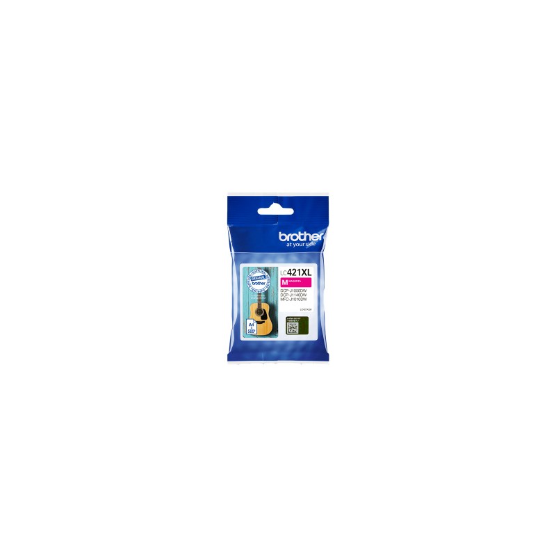 BROTHER CARTUCCIA D\'INCHIOSTRO MAGENTA LC421XLM LC-421XLM 500 COPIE ORIGINALE BROTHER CARTUCCIA D\'INCHIOSTRO MAGENTA LC421XLM LC-421XLM 500 COPIE ORIGINALE
