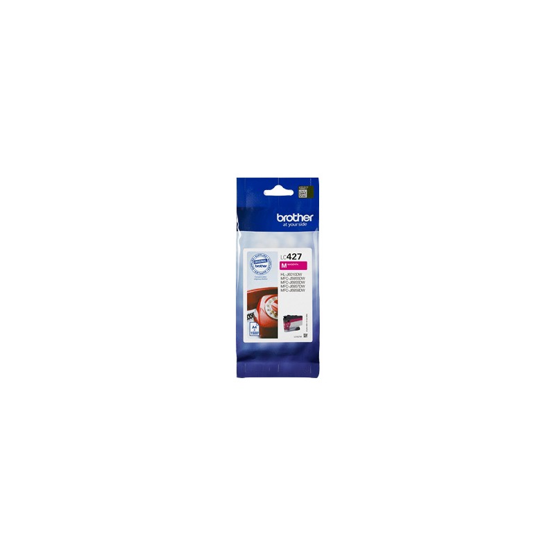 BROTHER CARTUCCIA D\'INCHIOSTRO MAGENTA LC427M LC-427M 1500 COPIE ORIGINALE BROTHER CARTUCCIA D\'INCHIOSTRO MAGENTA LC427M LC-427M 1500 COPIE ORIGINALE