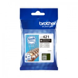 BROTHER CARTUCCIA D\'INCHIOSTRO NERO LC421BK LC-421BK 200 COPIE ORIGINALE