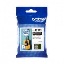 BROTHER CARTUCCIA D\'INCHIOSTRO NERO LC421XLBK LC-421XLBK 500 COPIE ORIGINALE