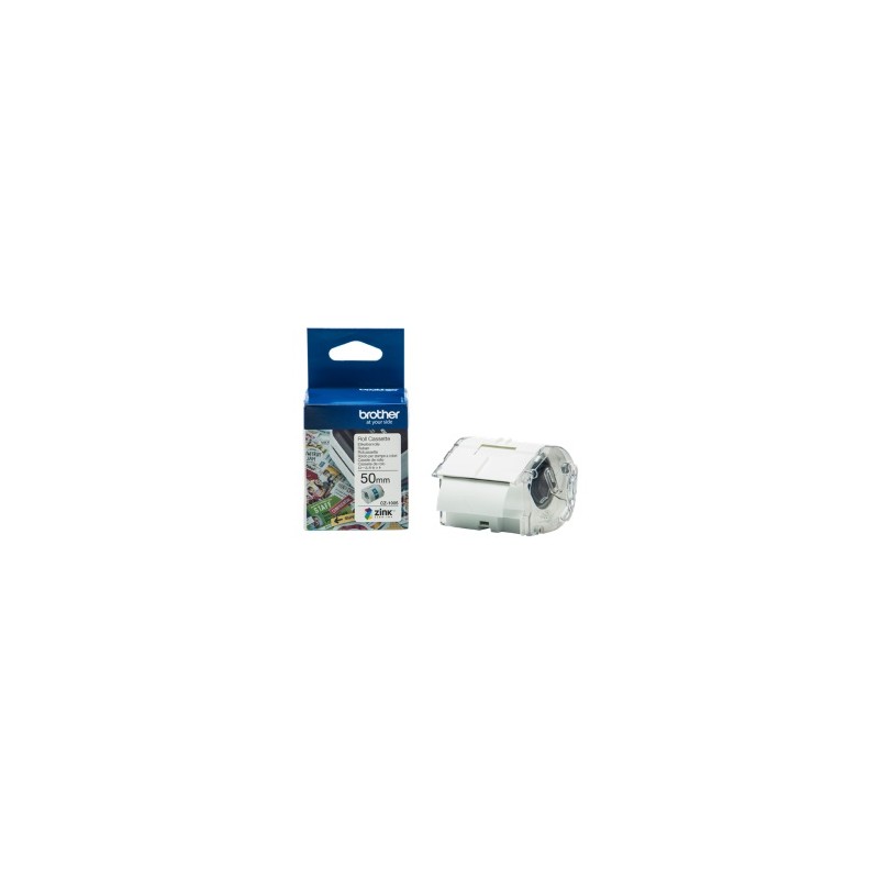 BROTHER ETICHETTE BIANCO / TRASPARENTE CZ-1005 50 MM ROTOLO DI ETICHETTE COLORATE 50 MM X ORIGINALE BROTHER ETICHETTE BIANCO / TRASPARENTE CZ-1005 50 MM ROTOLO DI ETICHETTE COLORATE 50 MM X ORIGINALE
