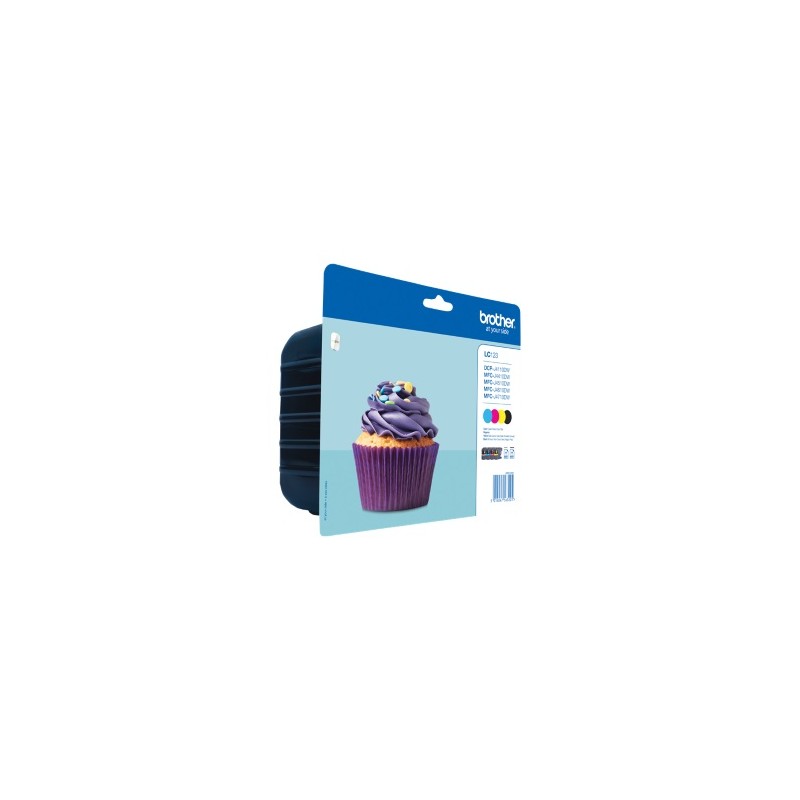 BROTHER MULTIPACK NERO / CIANO / MAGENTA / GIALLO LC-123-BK C M Y LC123VALBPDR 4 CARTUCCE ORIGINALE BROTHER MULTIPACK NERO / CIANO / MAGENTA / GIALLO LC-123-BK C M Y LC123VALBPDR 4 CARTUCCE ORIGINALE