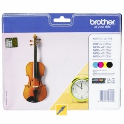 BROTHER MULTIPACK NERO / CIANO / MAGENTA / GIALLO LC-125XL-LC-127XL LC127XLVALBPDR 4 CARTU ORIGINALE