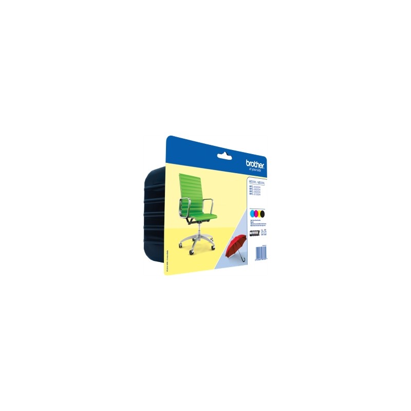 BROTHER MULTIPACK NERO / CIANO / MAGENTA / GIALLO LC-225XL-LC-229XL LC229XLVALBPDR 4 CARTU ORIGINALE BROTHER MULTIPACK NERO / CIANO / MAGENTA / GIALLO LC-225XL-LC-229XL LC229XLVALBPDR 4 CARTU ORIGINALE