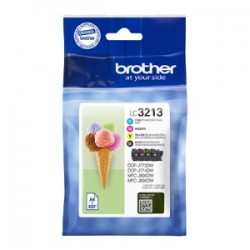 BROTHER MULTIPACK NERO / CIANO / MAGENTA / GIALLO LC-3213 LC3213VALDR ORIGINALE