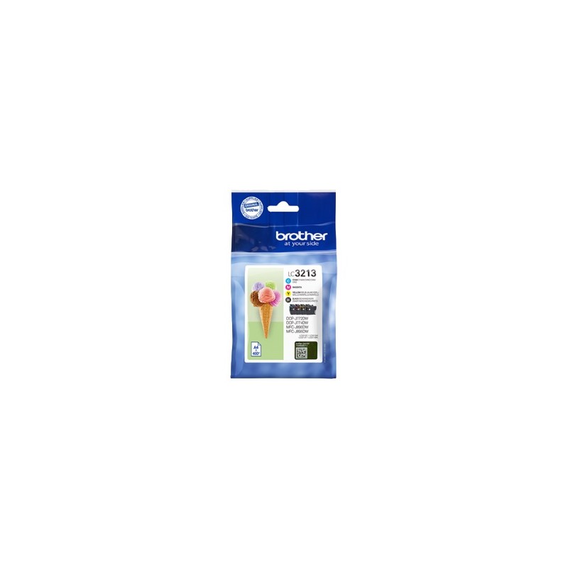 BROTHER MULTIPACK NERO / CIANO / MAGENTA / GIALLO LC-3213 LC3213VALDR ORIGINALE BROTHER MULTIPACK NERO / CIANO / MAGENTA / GIALLO LC-3213 LC3213VALDR ORIGINALE