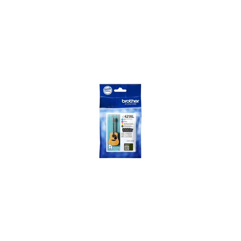 BROTHER MULTIPACK NERO / CIANO / MAGENTA / GIALLO LC-421XL LC421XLVAL 2000 COPIE ORIGINALE BROTHER MULTIPACK NERO / CIANO / MAGENTA / GIALLO LC-421XL LC421XLVAL 2000 COPIE ORIGINALE