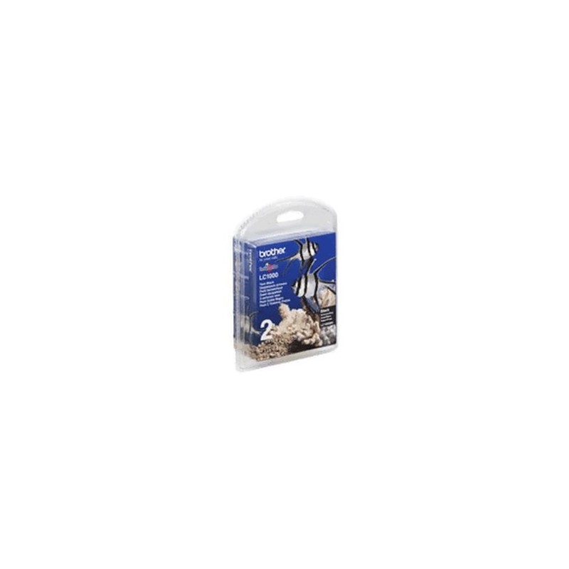 BROTHER MULTIPACK NERO LC-1000BK LC1000BKBP2DR 2 CARTUCCE LC1000BK ORIGINALE BROTHER MULTIPACK NERO LC-1000BK LC1000BKBP2DR 2 CARTUCCE LC1000BK ORIGINALE