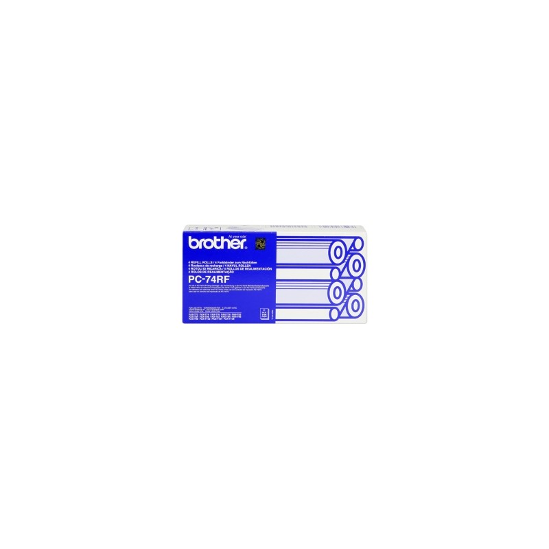 BROTHER NASTRO A TRASFERIMENTO TERMICO PC-74RF A 4 PEZZI ORIGINALE BROTHER NASTRO A TRASFERIMENTO TERMICO PC-74RF A 4 PEZZI ORIGINALE