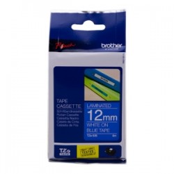 BROTHER NASTRO BIANCO SU BLU TZE-535 TZ-535 12 MM X 8 M, LAMINATO ORIGINALE