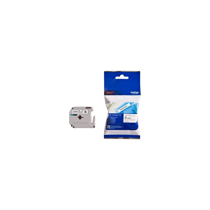 BROTHER NASTRO NERO SU BIANCO M-K221SBZ M-K221S 9 MM X 4 M, NON LAMINATO ORIGINALE BROTHER NASTRO NERO SU BIANCO M-K221SBZ M-K221S 9 MM X 4 M, NON LAMINATO ORIGINALE