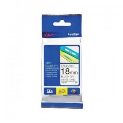 BROTHER NASTRO NERO SU BIANCO TZE-241 TZ-241 18 MM X 8 M, LAMINATO ORIGINALE