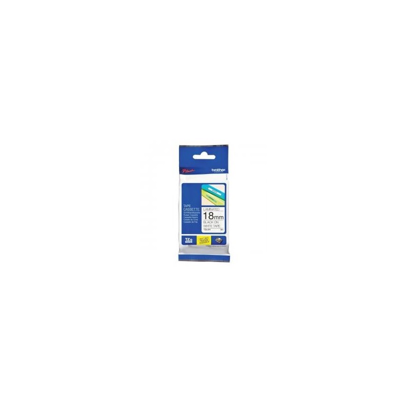BROTHER NASTRO NERO SU BIANCO TZE-241 TZ-241 18 MM X 8 M, LAMINATO ORIGINALE BROTHER NASTRO NERO SU BIANCO TZE-241 TZ-241 18 MM X 8 M, LAMINATO ORIGINALE