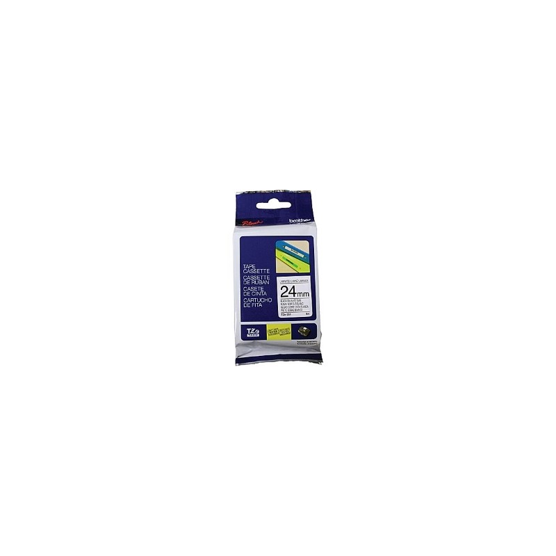 BROTHER NASTRO NERO SU BIANCO TZE-251 TZ-251 24 MM X 8 M, LAMINATO ORIGINALE BROTHER NASTRO NERO SU BIANCO TZE-251 TZ-251 24 MM X 8 M, LAMINATO ORIGINALE