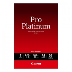 CANON CARTA BIANCO 2768B013 PT-101 CARTA FOTOGRAFICA, 10 X 15 CM, 300 G/MÂ², 20 FOGLI, PRO ORIGINALE