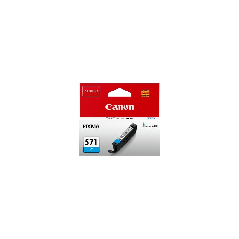 CANON CARTUCCIA D\'INCHIOSTRO CIANO CLI-571C 0386C001 6,5ML ORIGINALE