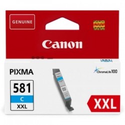 CANON CARTUCCIA D\'INCHIOSTRO CIANO CLI-581C XXL 1995C001 820 COPIE 11,7ML ORIGINALE