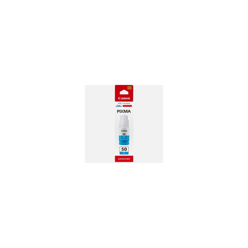 CANON CARTUCCIA D\'INCHIOSTRO CIANO GI-50C 3403C001 7700 COPIE ORIGINALE CANON CARTUCCIA D\'INCHIOSTRO CIANO GI-50C 3403C001 7700 COPIE ORIGINALE