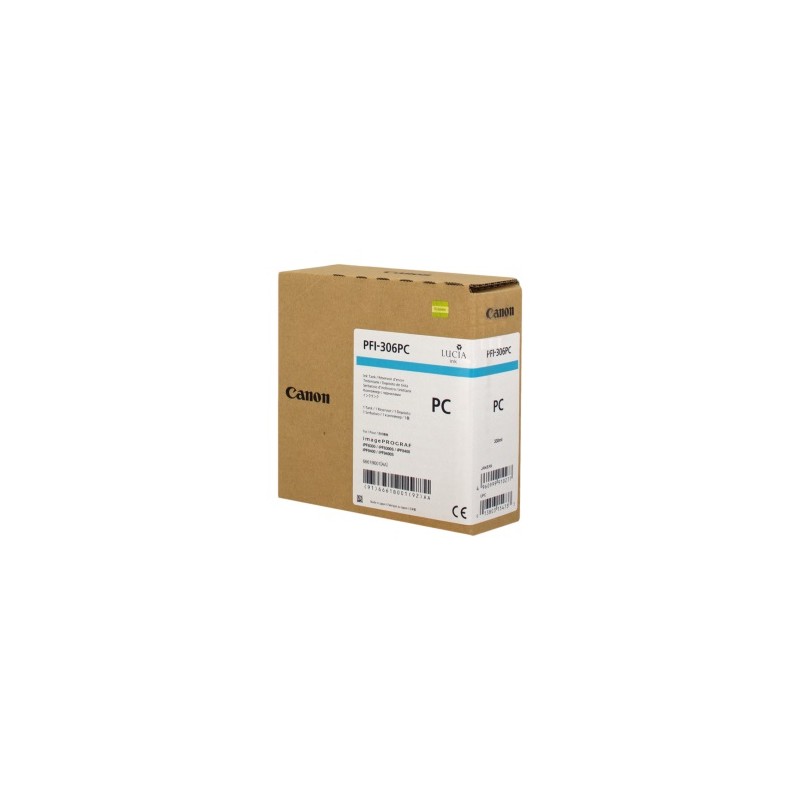 CANON CARTUCCIA D\'INCHIOSTRO CIANO PFI-306PC 6661B001 330ML ORIGINALE CANON CARTUCCIA D\'INCHIOSTRO CIANO PFI-306PC 6661B001 330ML ORIGINALE