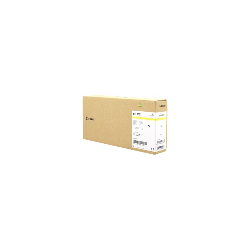 CANON CARTUCCIA D\'INCHIOSTRO GIALLO PFI-707Y 9824B001 700ML ORIGINALE CANON CARTUCCIA D\'INCHIOSTRO GIALLO PFI-707Y 9824B001 700ML ORIGINALE