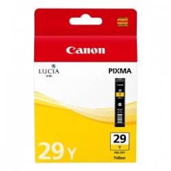 CANON CARTUCCIA D\'INCHIOSTRO GIALLO PGI-29Y 4875B001 36ML PER CIRCA 1.420 FOTO (FORMATO 10 ORIGINALE