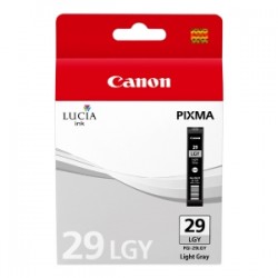 CANON CARTUCCIA D\'INCHIOSTRO GRIGIO (CHIARO) PGI-29LGY 4872B001 36ML PER CIRCA 1.320 FOTO  ORIGINALE