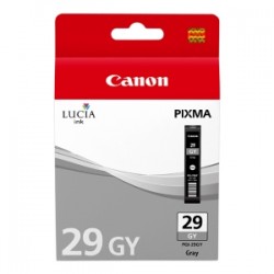 CANON CARTUCCIA D\'INCHIOSTRO GRIGIO PGI-29GY 4871B001 36ML PER CIRCA 724 FOTO (FORMAT 10 X ORIGINALE
