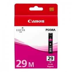 CANON CARTUCCIA D\'INCHIOSTRO MAGENTA PGI-29M 4874B001 36ML PER CIRCA 1.850 (FORMATO 10 X 1 ORIGINALE