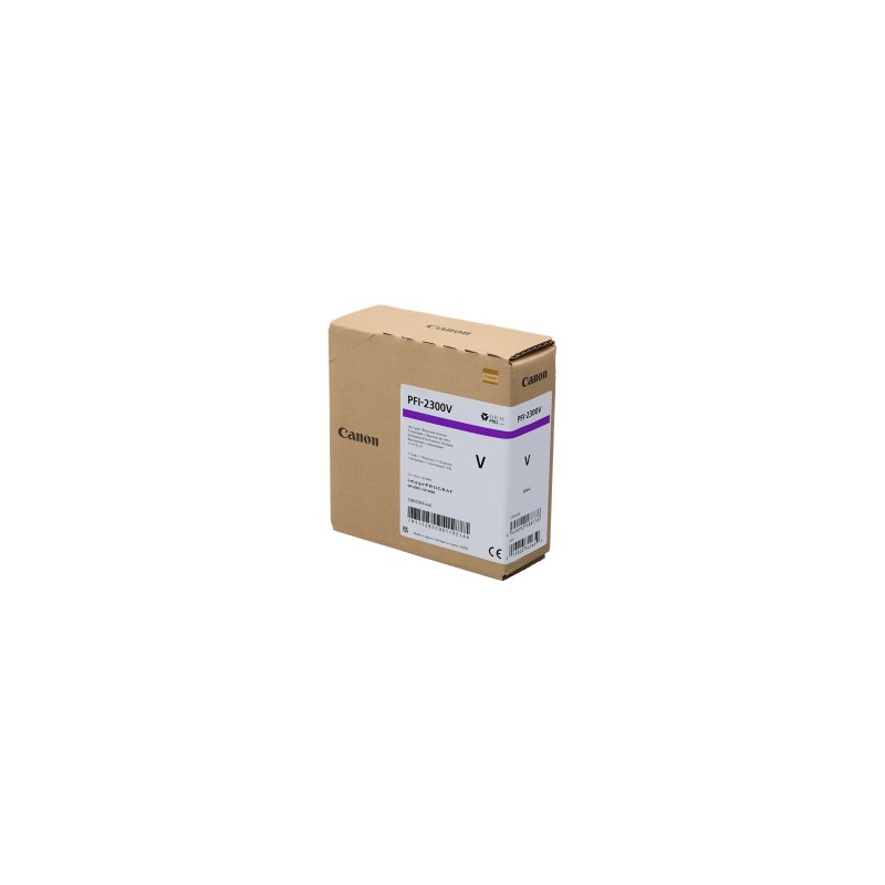 CANON CARTUCCIA D\'INCHIOSTRO VIOLETTO PFI-2300V 5285C001 330ML ORIGINALE CANON CARTUCCIA D\'INCHIOSTRO VIOLETTO PFI-2300V 5285C001 330ML ORIGINALE
