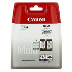 CANON MULTIPACK NERO / DIFFERENTI COLORI PG-545 + CL-546 8287B005 PG-545 + CL-546 ORIGINALE