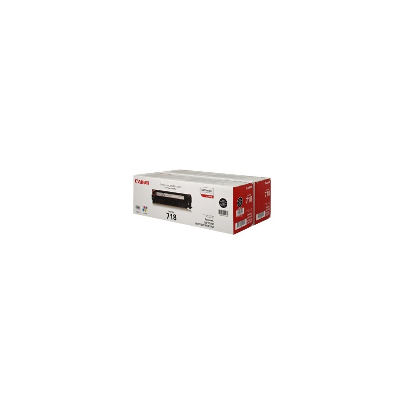 CANON MULTIPACK NERO 718 BK VP 2662B005 PACCO DOPPIO ORIGINALE CANON MULTIPACK NERO 718 BK VP 2662B005 PACCO DOPPIO ORIGINALE