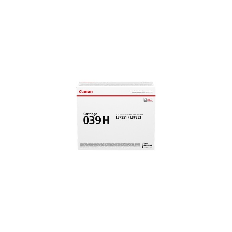 CANON TONER NERO 039H 0288C001 25000 COPIE ORIGINALE