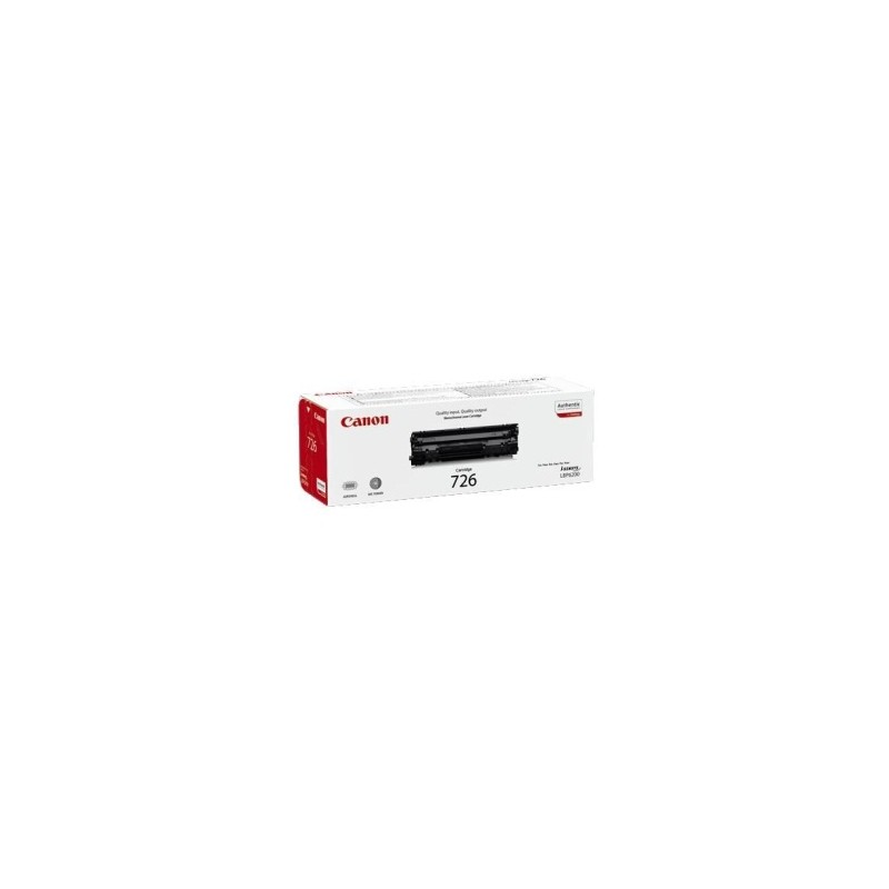 CANON TONER NERO 726 3483B002 2100 COPIE ORIGINALE CANON TONER NERO 726 3483B002 2100 COPIE ORIGINALE