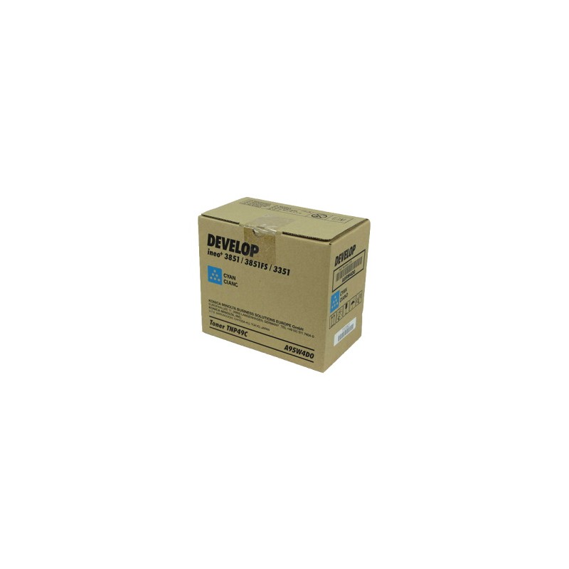 DEVELOP TONER CIANO A95W4D0 TNP-49 C 12000 COPIE ORIGINALE DEVELOP TONER CIANO A95W4D0 TNP-49 C 12000 COPIE ORIGINALE