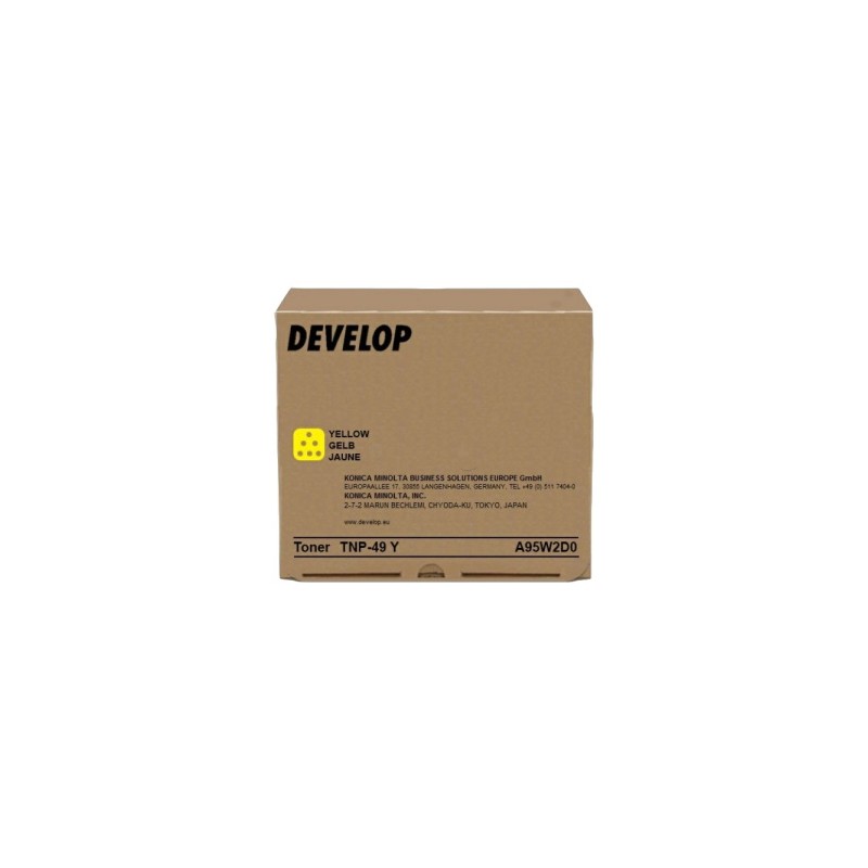 DEVELOP TONER GIALLO A95W2D0 TNP-49 Y 12000 COPIE ORIGINALE