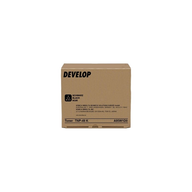 DEVELOP TONER NERO A95W1D0 TNP-49 K 13000 COPIE ORIGINALE