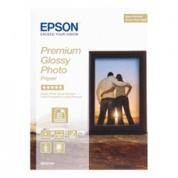 EPSON CARTA BIANCO C13S042154 PREMIUM GLOSSY 30 BLATT CARTA FOTOGRAFICA, 13 X 18 CM, 255 G ORIGINALE