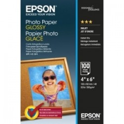EPSON CARTA BIANCO C13S042548 PHOTO PAPER GLOSSY CARTA DA FOTO, 10 X 15 CM, 200G/MÂ², 100  ORIGINALE