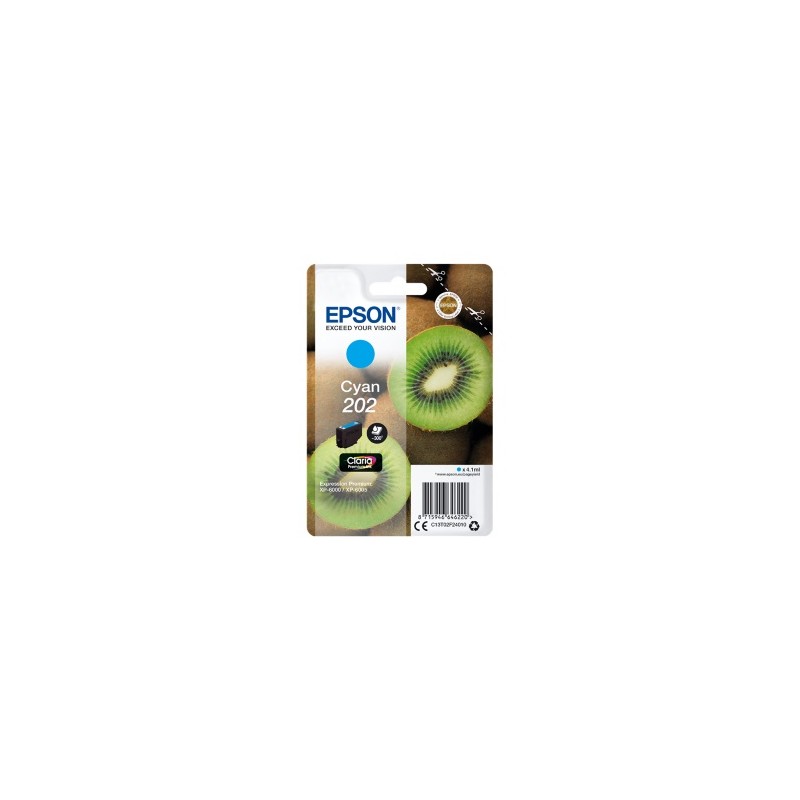 EPSON CARTUCCIA D\'INCHIOSTRO CIANO C13T02F24010 202 300 COPIE 4,1ML ORIGINALE EPSON CARTUCCIA D\'INCHIOSTRO CIANO C13T02F24010 202 300 COPIE 4,1ML ORIGINALE