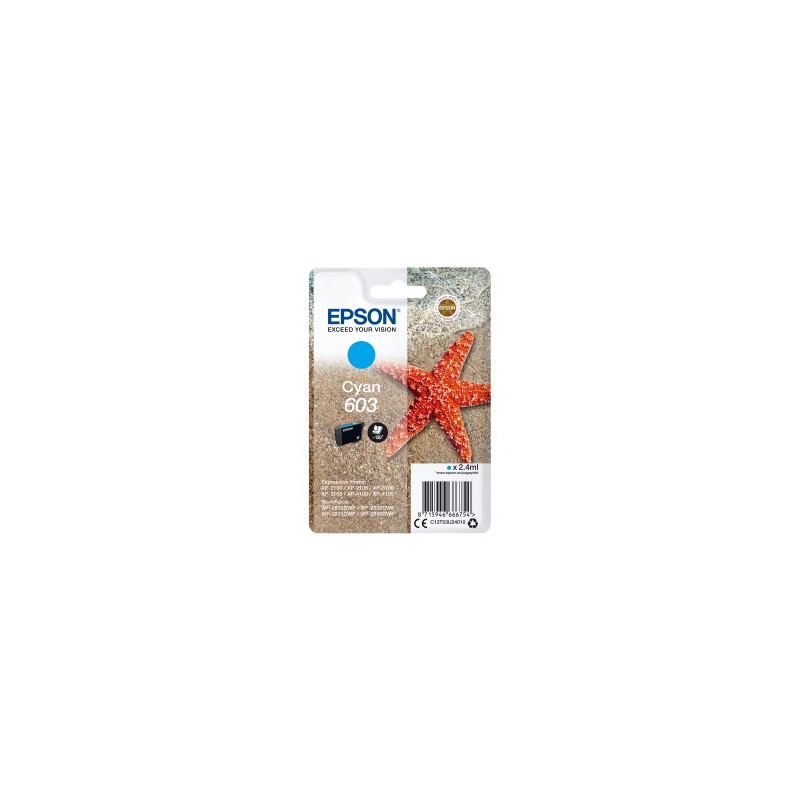 EPSON CARTUCCIA D\'INCHIOSTRO CIANO C13T03U24010 603 130 COPIE ORIGINALE EPSON CARTUCCIA D\'INCHIOSTRO CIANO C13T03U24010 603 130 COPIE ORIGINALE