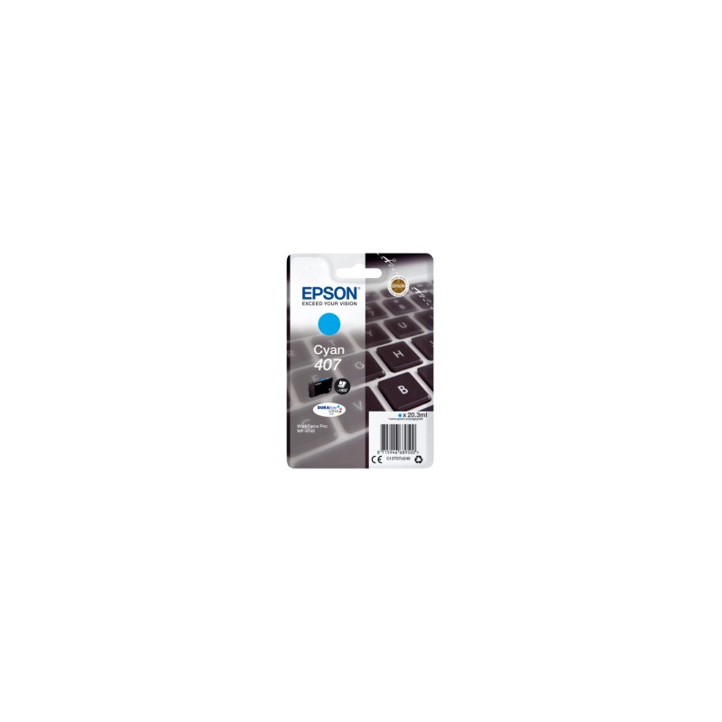 EPSON CARTUCCIA D\'INCHIOSTRO CIANO C13T07U240 407 1900 COPIE 20,3ML ORIGINALE EPSON CARTUCCIA D\'INCHIOSTRO CIANO C13T07U240 407 1900 COPIE 20,3ML ORIGINALE