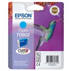 EPSON CARTUCCIA D\'INCHIOSTRO CIANO C13T08024011 T0802 935 COPIE 7,4ML ORIGINALE