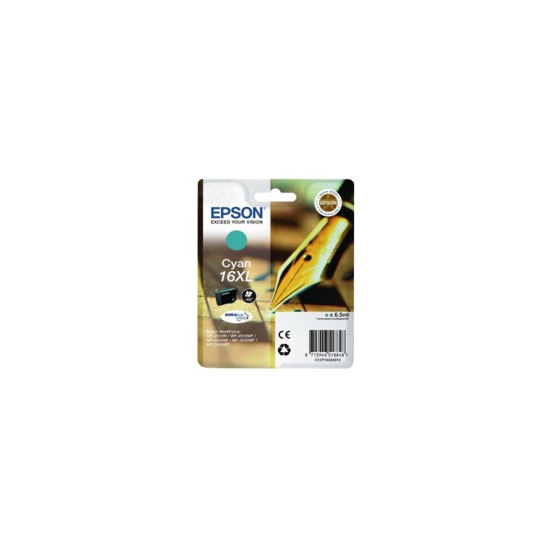 EPSON CARTUCCIA D\'INCHIOSTRO CIANO C13T16324012 T1632 450 COPIE 6,5ML CARTUCCIE D´INCHIOS ORIGINALE EPSON CARTUCCIA D\'INCHIOSTRO CIANO C13T16324012 T1632 450 COPIE 6,5ML CARTUCCIE D´INCHIOS ORIGINALE