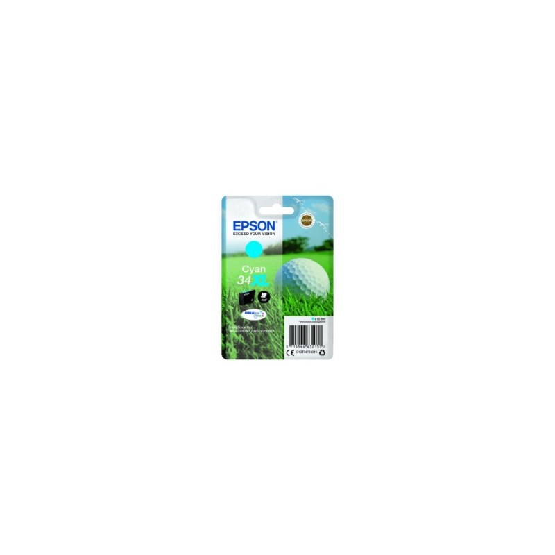EPSON CARTUCCIA D\'INCHIOSTRO CIANO C13T34724010 T3472 950 COPIE 10,8ML ORIGINALE EPSON CARTUCCIA D\'INCHIOSTRO CIANO C13T34724010 T3472 950 COPIE 10,8ML ORIGINALE